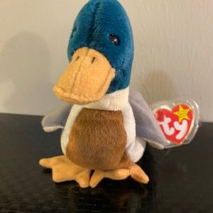 RARE Ty Beanie Baby 🦆 JAKE the Mallard w/ ERRORS! MWMT Investment Quality 🔥